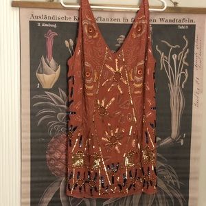 Embellished mini dress